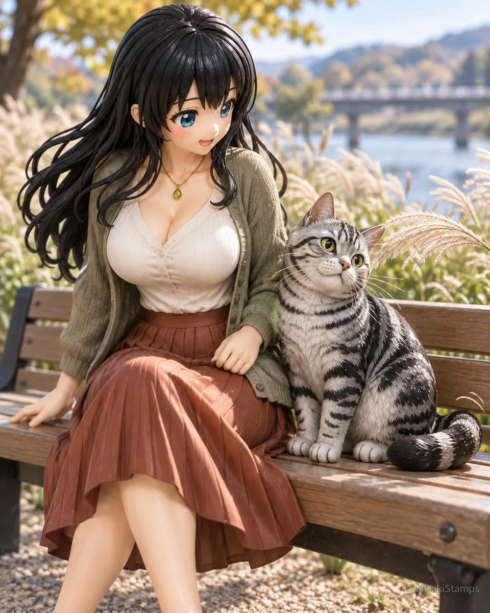 2026年9月23日、朝09:33に作ったMisaki。クレイ風3Dイラスト。