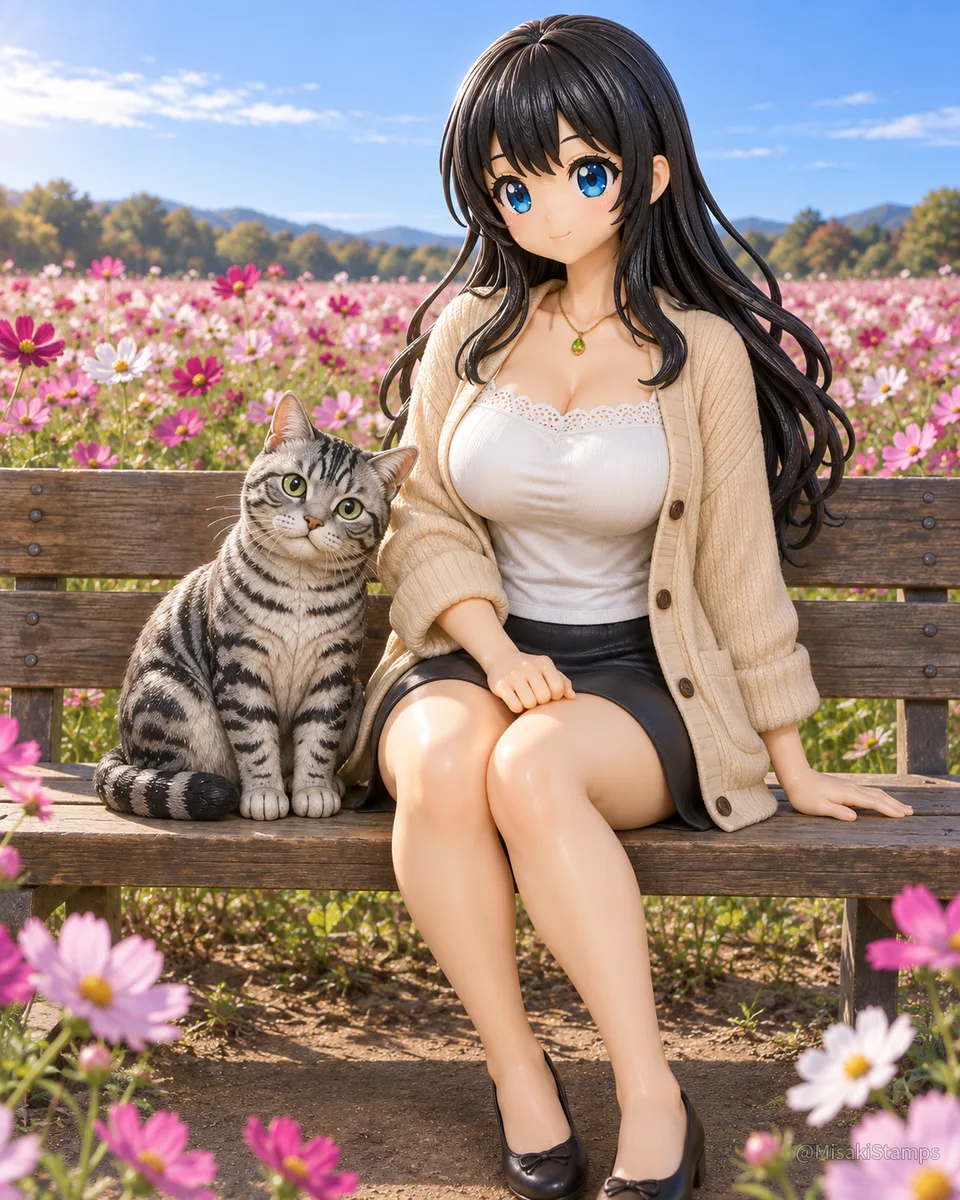 2026年10月7日、朝07:05に作ったMisaki。クレイ風3Dイラスト。